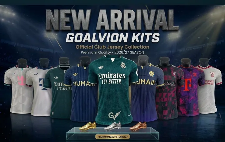 Goalvion new arrival: official club jersey collection, premium quality, 2026/27 season