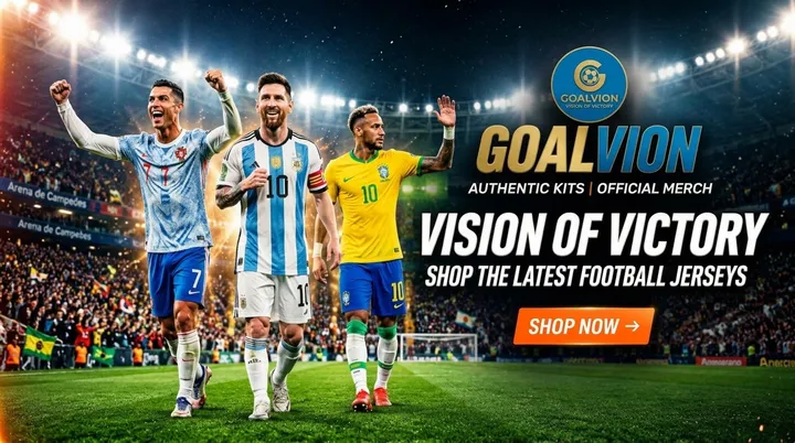 Goalvion poster: Vision of Victory, shop the latest football jerseys